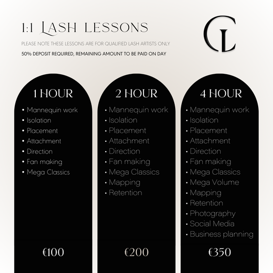 1:1 Lash Lessons